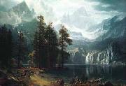 Albert Bierstadt Sierra Nevadas oil painting